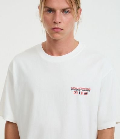 Remera Boxy en Malla con Estampa Frente y Espalda de Barco 4