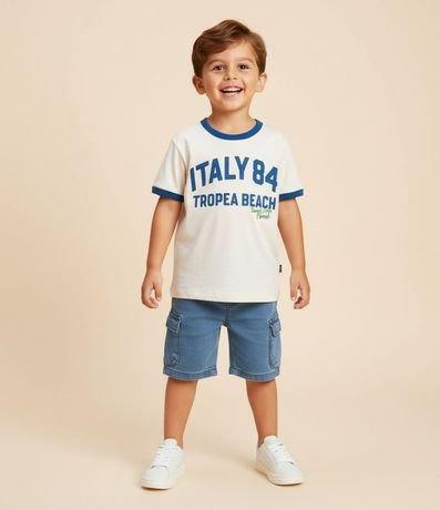 Remera Infantil con Estampa Italy - Talle 1 a 6 años