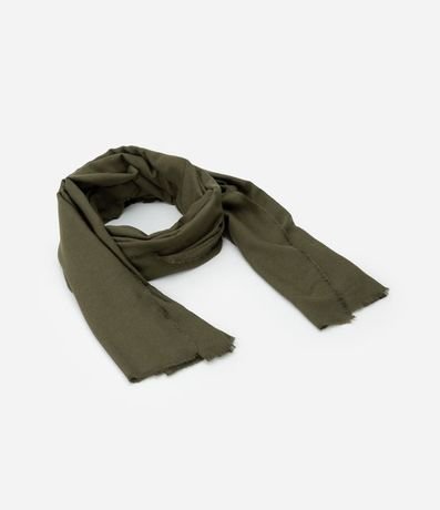 Bufanda Básica de Punto con Terminación Deshilachada