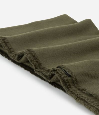 Bufanda Básica de Punto con Terminación Deshilachada 3