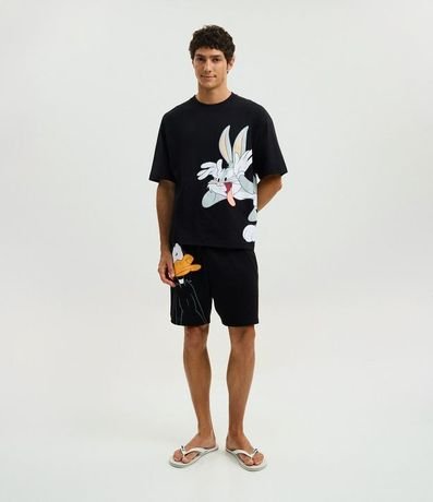 Pijama Boxy en Algodón con Estampa Looney Tunes 2