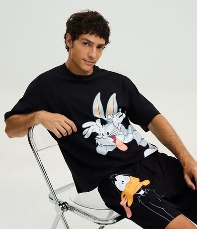 Pijama Boxy en Algodón con Estampa Looney Tunes 3
