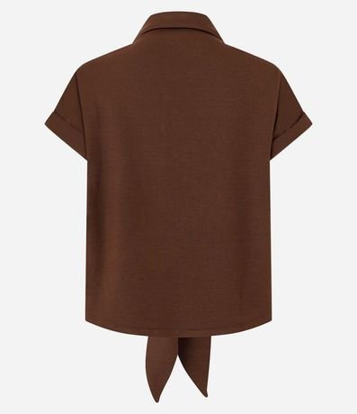 Blusa Texturizada en Viscosa con Botones y Lazo 2