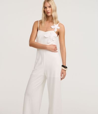 Mono de Bretel en Piquet con Flores de Tejido 2