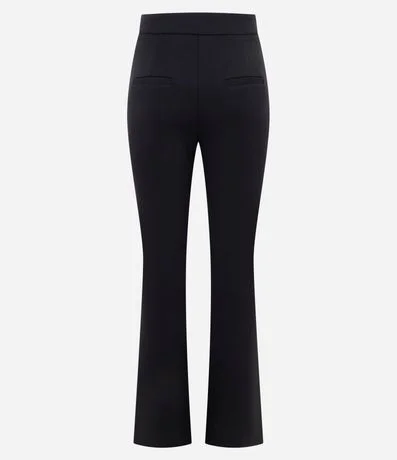 Pantalón Fit Flare en Punto Roma con Hebilla 5