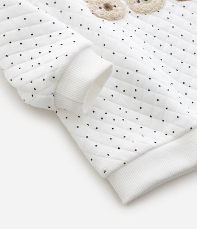 Saco Infantil en Chenille con Bordados de Osos – Talle 0 a 18 Meses 5