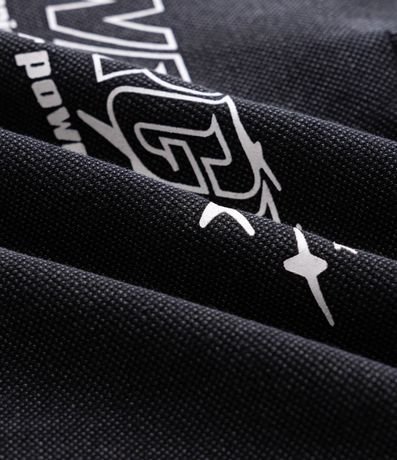 Remera Overboxy en Piquet con Cuello Polo y Lettering Energy 7