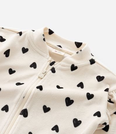 Conjunto Infantil Campera y Legging con Corazones – Talle 0 a 18 Meses 12