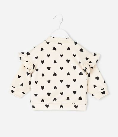 Conjunto Infantil Campera y Legging con Corazones – Talle 0 a 18 Meses 3