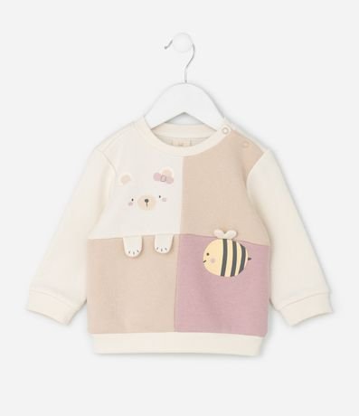Conjunto Infantil con Estampa de Abeja y Oso – Talle RN a 18 Meses 3