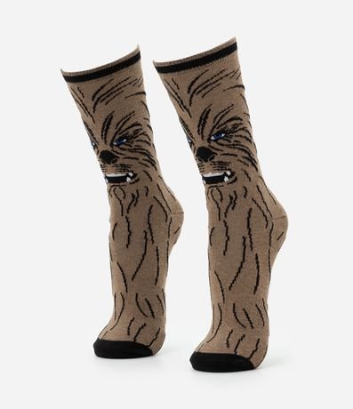 Media en Algodón con Estampa Chewbacca Star Wars