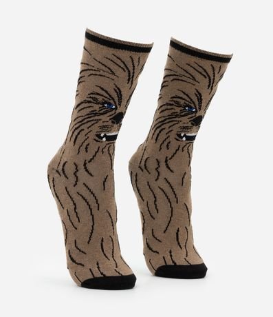 Media en Algodón con Estampa Chewbacca Star Wars 2