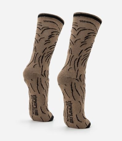 Media en Algodón con Estampa Chewbacca Star Wars 3