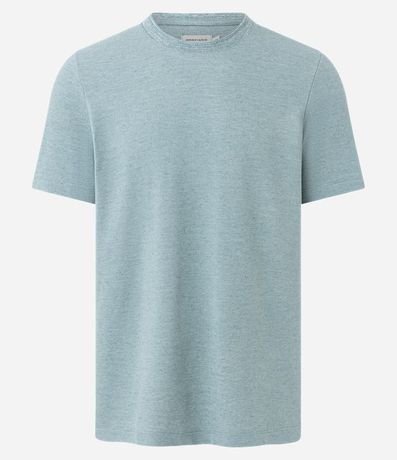 Remera Regular en Algodón con Textura 5