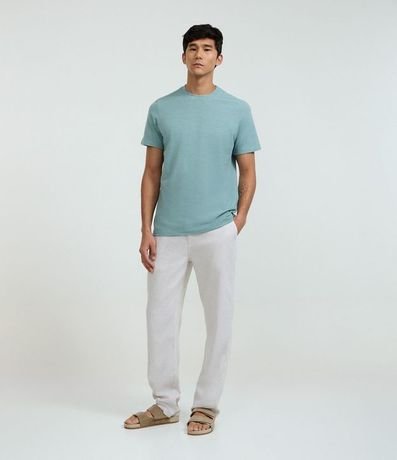 Remera Regular en Algodón con Textura 2