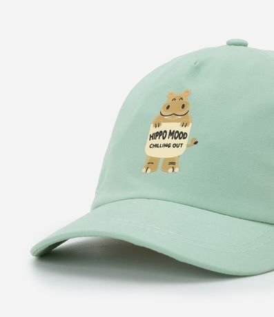 Gorra Infantil Aba Curva con Estampa Hipopótamo - Talle único 4