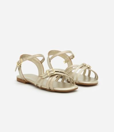 Sandalia Infantil en PU con Tiras - Talle 28 al 33