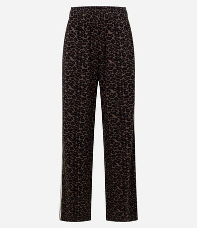 Pantalón Wide en Modal con Frisos Laterales 6
