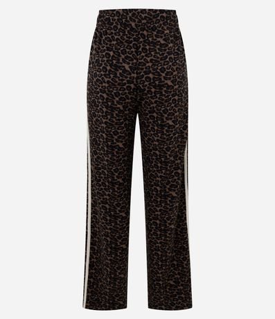 Pantalón Wide en Modal con Frisos Laterales 7