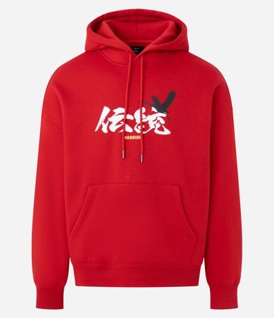 Saco Boxy en Algodón con Felpa y Estampa Lettering 8