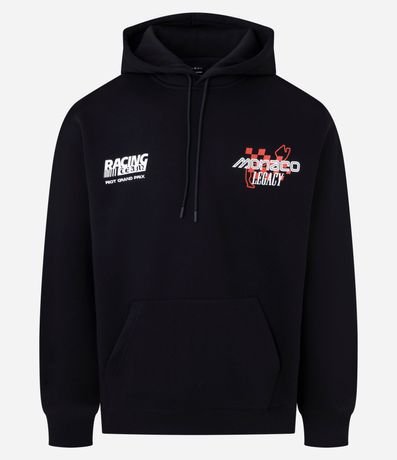 Buso Relaxed en Algodón con Felpa y Estampado de Carros de Carreras 5