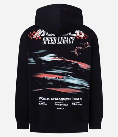 Buso Relaxed en Algodón con Felpa y Estampado de Carros de Carreras 6