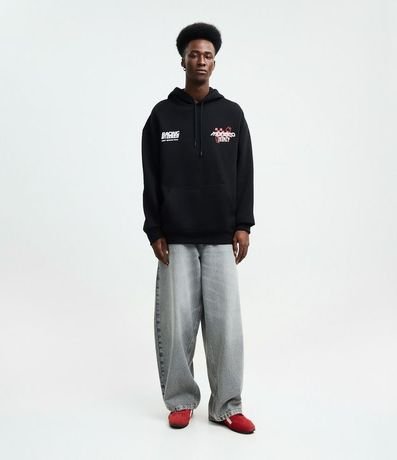 Buso Relaxed en Algodón con Felpa y Estampado de Carros de Carreras 2