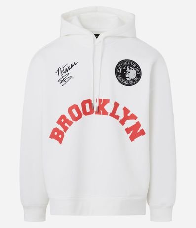 Saco en Algodón con Felpa con Estampado Notorious Big Brooklyn 5