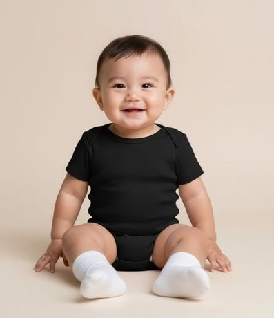 Body Básico Infantil en Cotton - Talle RN a 18 Meses