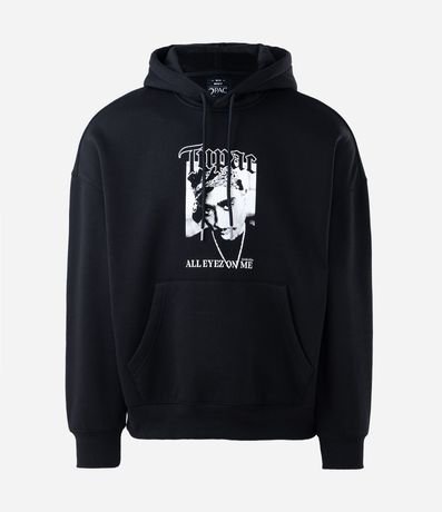 Saco en Fleece con Estampa de Tupac All Eyez On Me 6