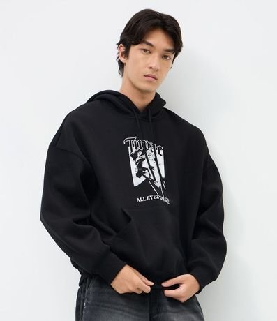 Saco en Fleece con Estampa de Tupac All Eyez On Me 2