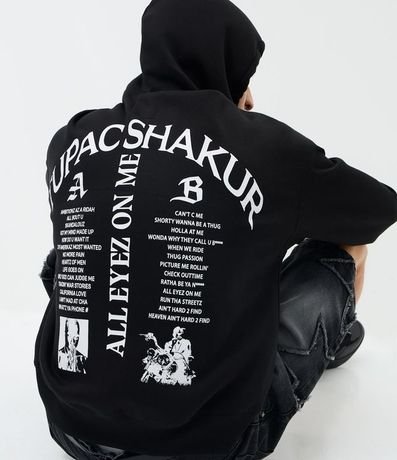Saco en Fleece con Estampa de Tupac All Eyez On Me 5
