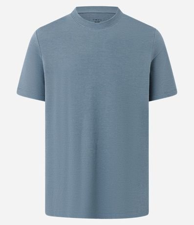 Remera Slim en Algodón con Textura Acanalada 5