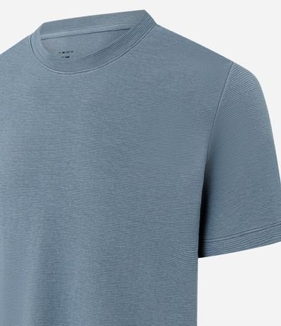 Remera Slim en Algodón con Textura Acanalada 6