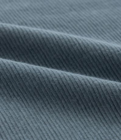 Remera Slim en Algodón con Textura Acanalada 11