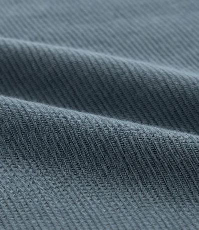 Remera Slim en Algodón con Textura Acanalada 9