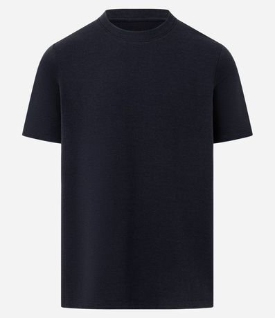 Remera Slim en Algodón con Textura Acanalada 6