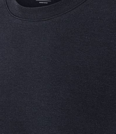 Remera Slim en Algodón con Textura Acanalada 8