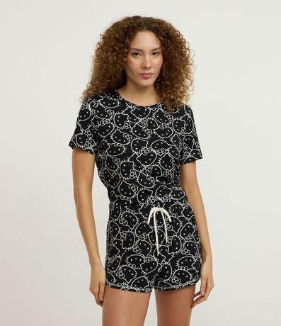 Short de Pijama con Estampado Hello Kity y Toque Suave 1