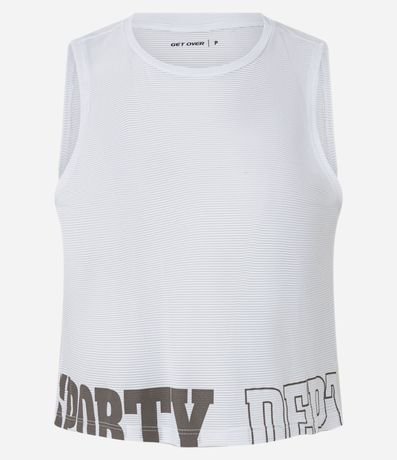 Musculosa Deportiva en Microfibra con Estampado 5