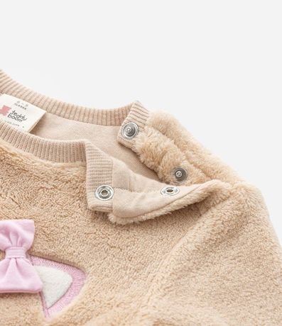 Conjunto Infantil en Fleece con Bordado de Animalito - Talle 0 a 18 Meses 11