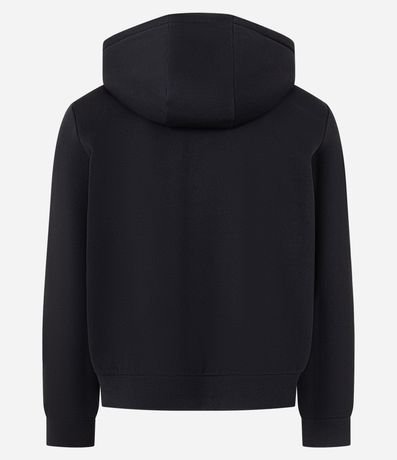 Saco Boxy en Algodón con Felpa y Estampa de Lettering 9