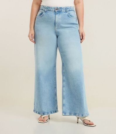 Pantalón Wide Leg en Jeans con Elastano Curve & Plus Size 2