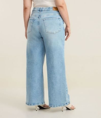 Pantalón Wide Leg en Jeans con Elastano Curve & Plus Size 5
