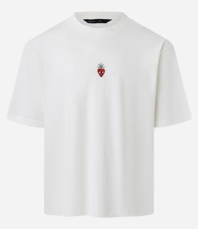 Remera Boxy  em Media malla con Mini Silk Bordado 5