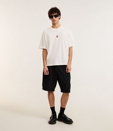 Remera Boxy  em Media malla con Mini Silk Bordado 2