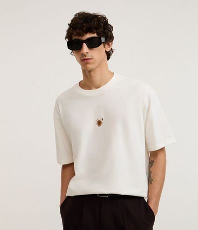 Remera Boxy en Algodón con Mini Silk Bordado 4