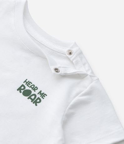 Remera Infantil con Estampa de Dinosaurio - Talle 0 a 18 Meses 4