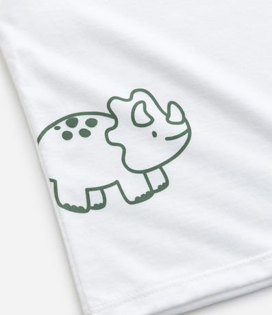 Remera Infantil con Estampa de Dinosaurio - Talle 0 a 18 Meses 5