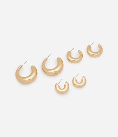 Kit 03 Argollas con Tamaños Graduales